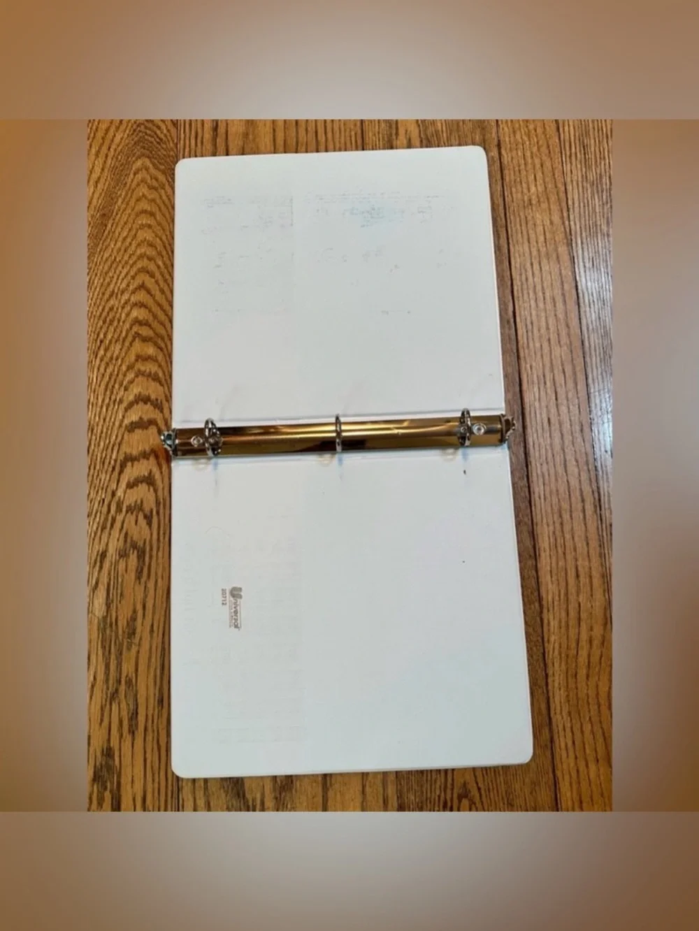 Lot of 3 White 1 inch 3 Ring White View Binders